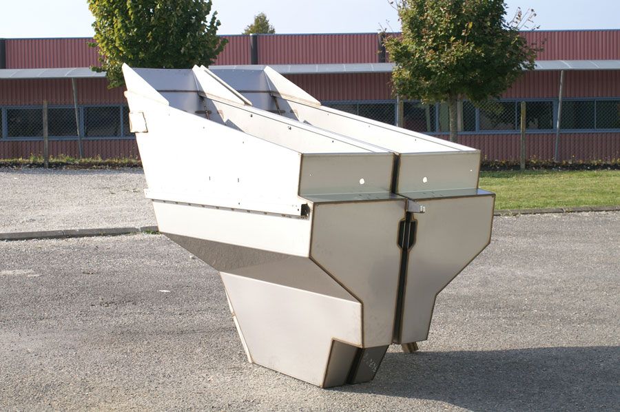 Benne de machine à vendanger