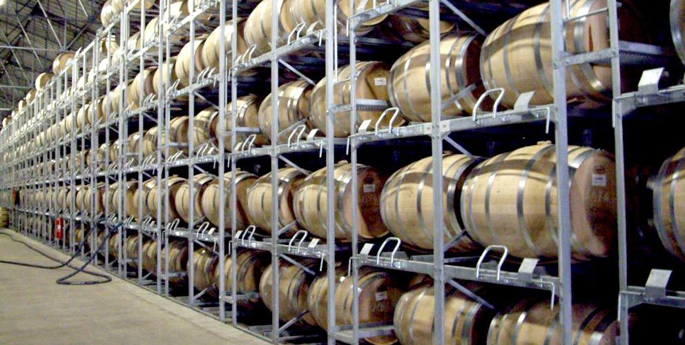 Rack de rangement modulable de barriques