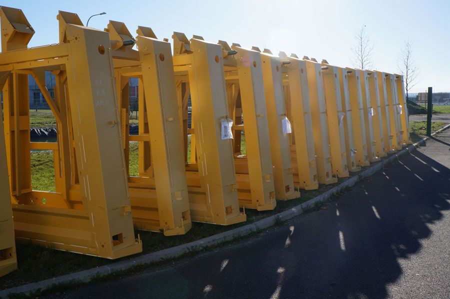 Convoyeur de machine à vendanger